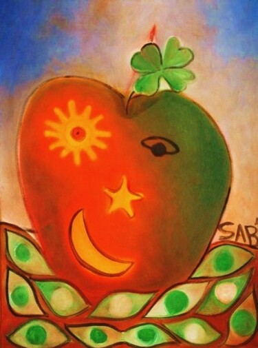 Sourire d'une pomme